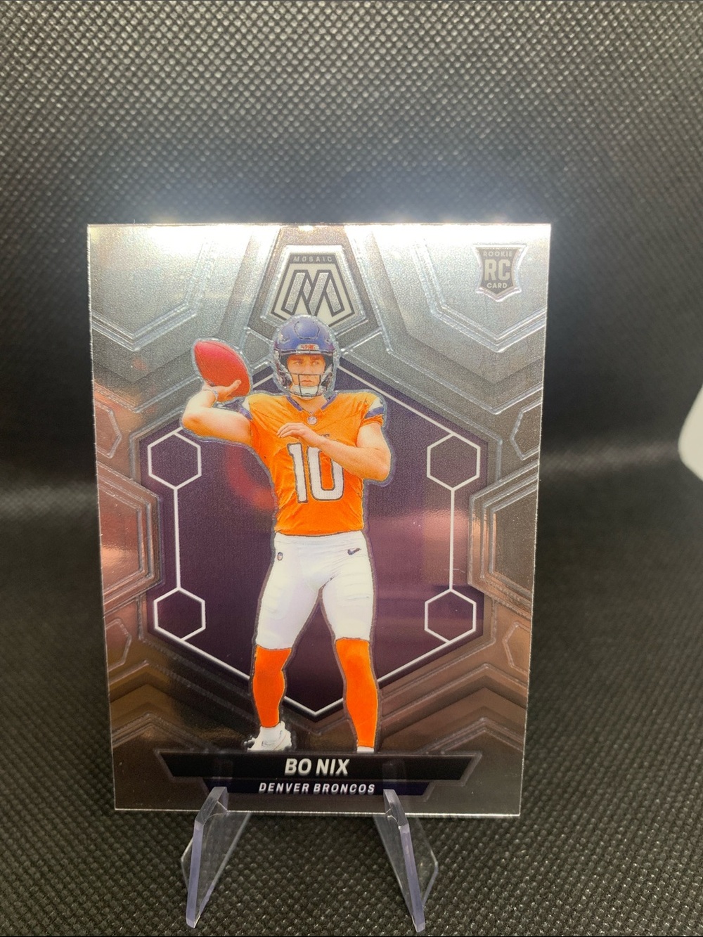 Bo Nix 2024 Panini Rookie Card & Topps Card Denver Broncos AllStar Mint In Case - Picture 3 of 7